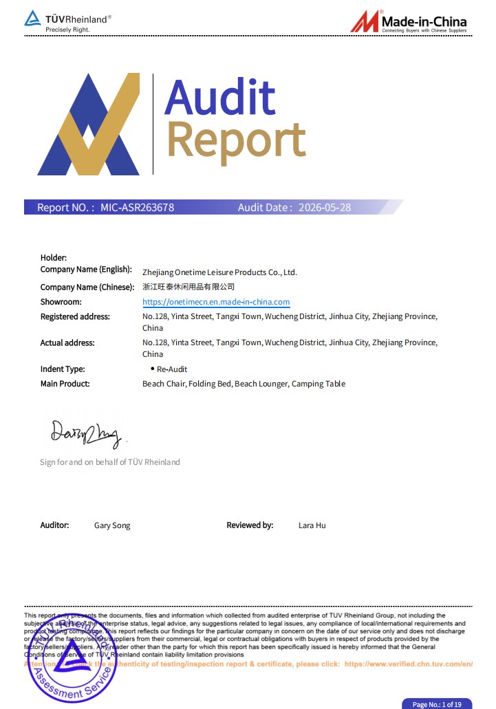 Factory audit